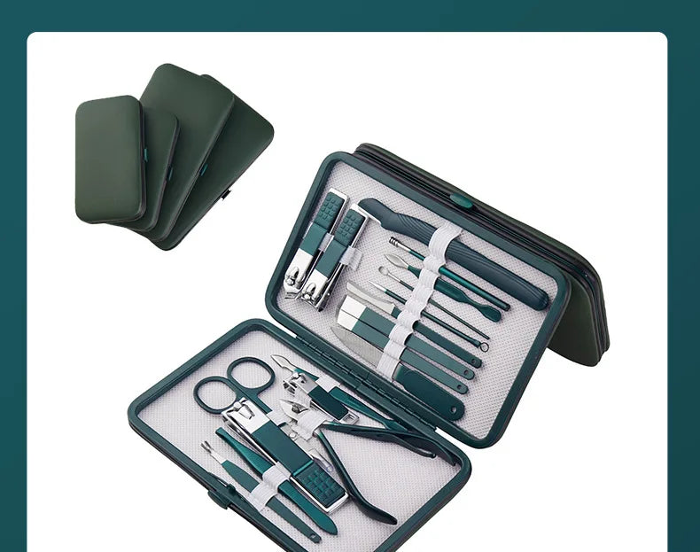KIT PROFISSIONAL DE UNHAS Manicure & Pedicure 7 a 18PCS